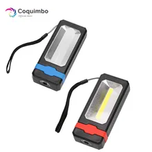 USB Перезаряжаемый светодиодный фонарик на солнечной энергии, супер яркая Рабочая лампа, встроенный аккумулятор, 2 режима освещения, наружный фонарик