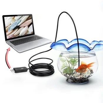 

5M 6LED Endoscope USB Waterproof 480P Endoscope 7mm Lens Borescope Snake Inspection 1/9 CMOS Video Camera For Android PC