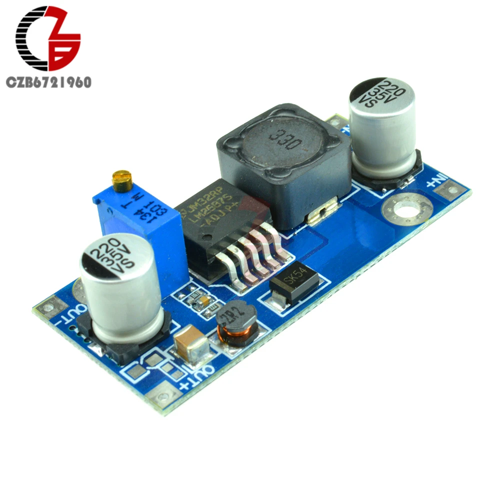 

5A LM2587 Power Supply Module DC-DC Step Up Boost Converter 3-30V to 4-35V Power Transformer Module Voltage Regulator for LED