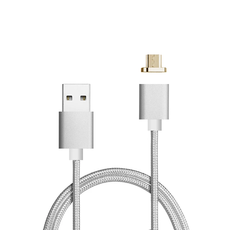 Nylon Braided Magnetic Connector Micro USB Charging Cable Data Sync Charging For font b Android b