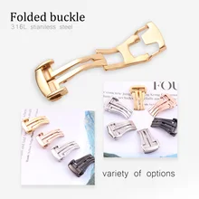 Кожаный Резиновый силиконовый ремешок Застежка для часов Omega Бабочка Пряжка 16 мм 18 мм 20 мм черный золотой серебряный розовый золотой лак блеск+ инструмент