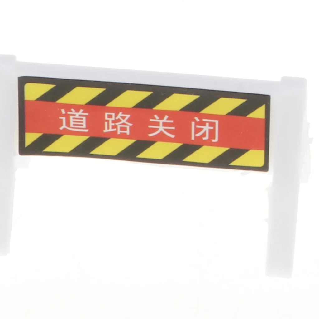 56 pieces Kids Block Street Traffic Signs Kid Children's Educational Toy for Traffic Knowledge Learning Car & Train Playset Gift
