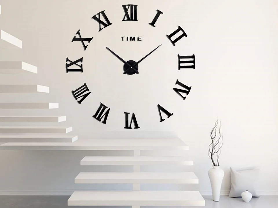 muhsein новое украшение настенные часы Большие зеркальные настенные часы современный дизайн Настенная картина большого размера Часы Настенная Наклейка «сделай сам» уникальный подарок