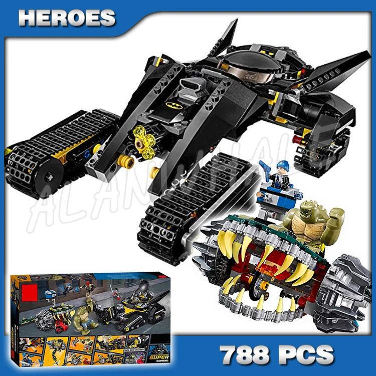 

788pcs New Super Heroes Killer Croc Sewer Smash 07037 DIY Model Building Kit Blocks Gifts Toys Compatible with Lego
