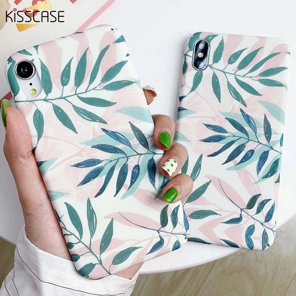 KISSCASE Leaf Phone Case For Samsung A50 A70 S10 Plus A30 A90 Back Cover Funda for J7 2017 S10E Coque |