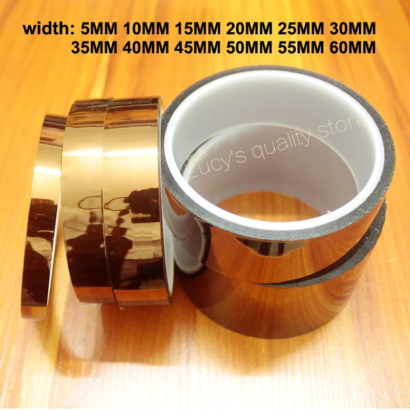 

30m Gold Finger High Temperature Tape Polyimide Brown Insulation For 3d Printers