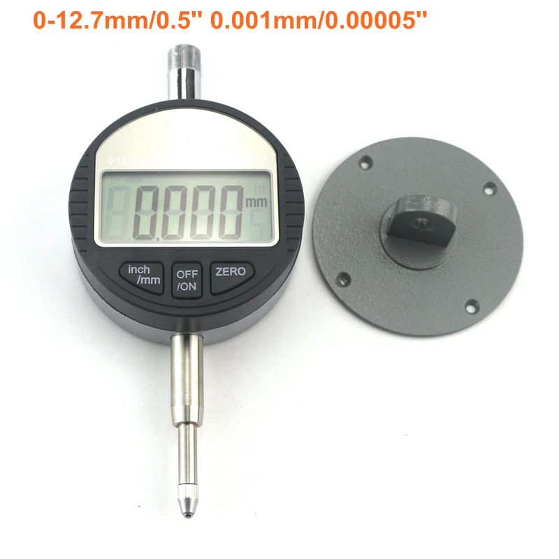 0 12.7mm Digital Dial Indicator 0.5" 0.001mm Electronic Micrometer