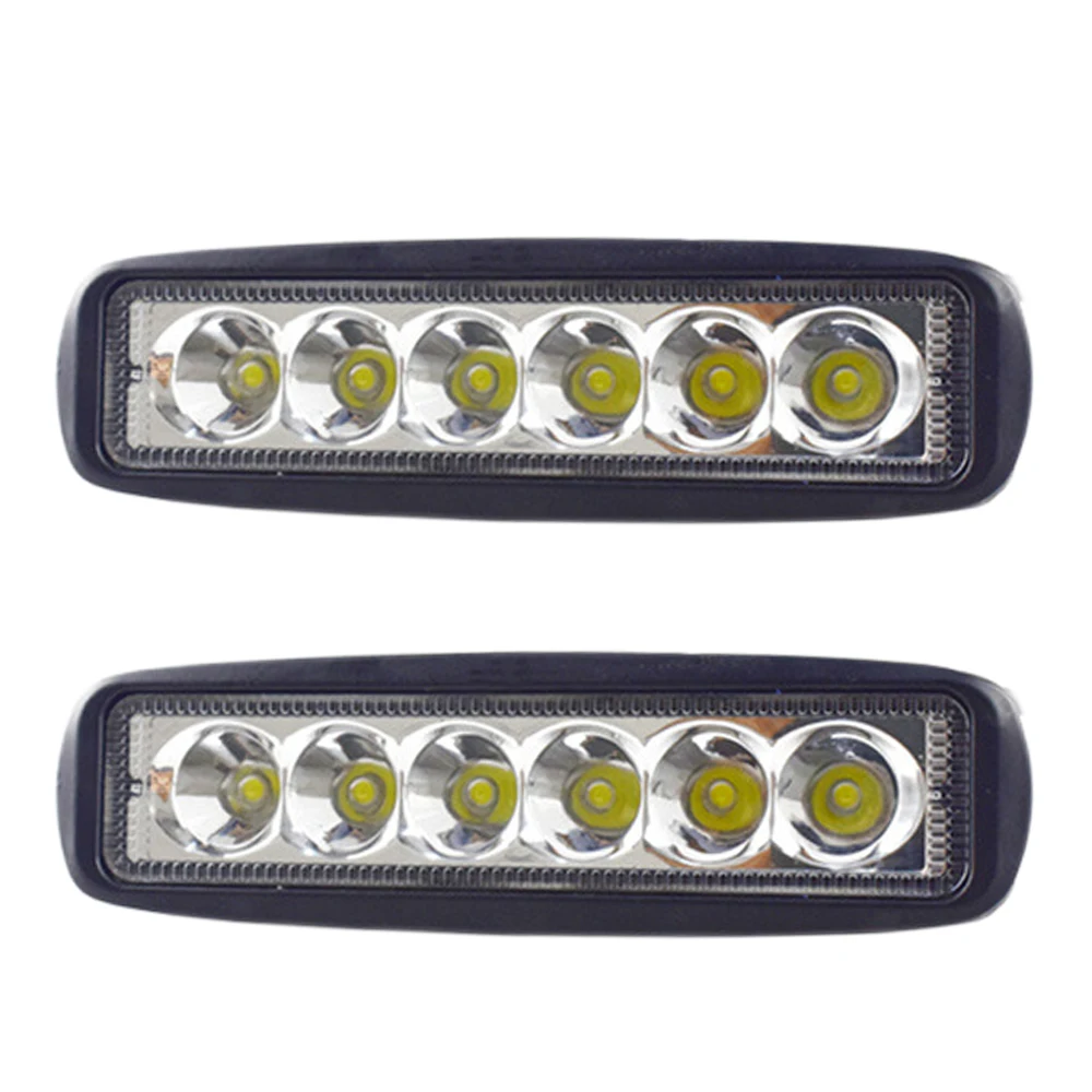 MeetYou DC AC LED Car Light Work Lights 18W 6 LEDs Super Bright