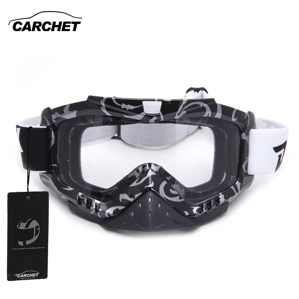 CARCHET Motorcycle Motocross Ski Glasses Goggle With Nose
