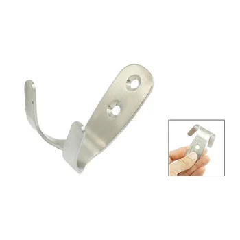 

5 Pcs/Lot Wholesale Bathroom Wall Mounted Stainless Steel Hook Hanger Silver Tone