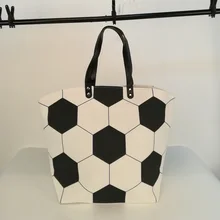 Спортивная сумка с принтом для футбола, заготовок, белая черная большая Холщовая Сумка, магнитные аксессуары для команды, кошелек DOM106294