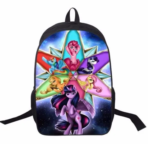 Мой пони рюкзак для подростков девочек школьные сумки молодых Для женщин Ежедневно Рюкзак Дети Рюкзаки Дети сумка Mochila Escolar