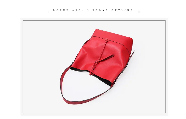 Европейская и американская мода новые сумки из натуральной кожи женские простая сумка для покупок ковш-образный дизайн женские сумки