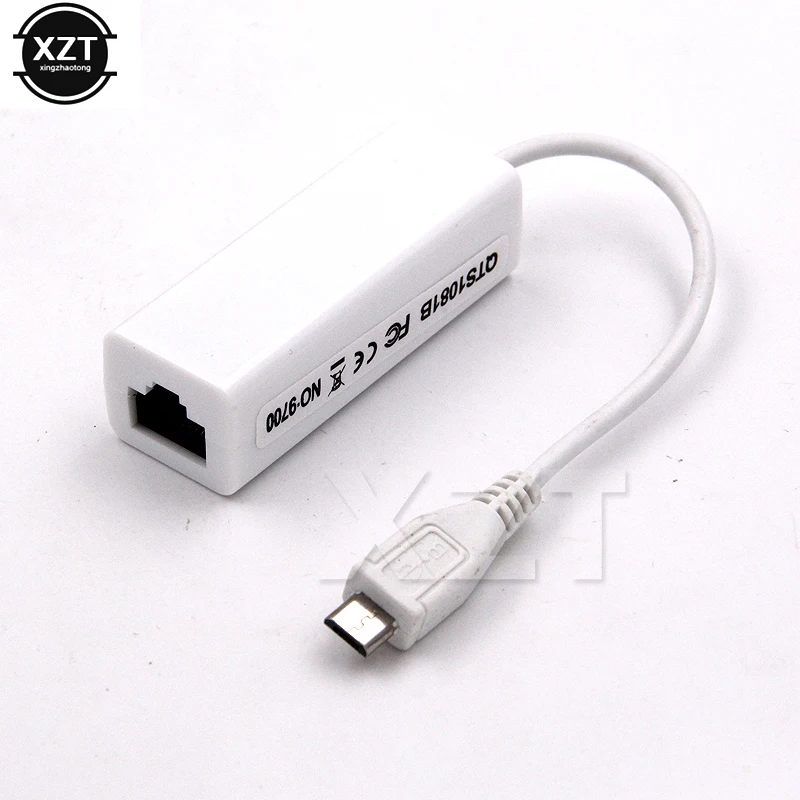 

Newest Micro USB to Network Card LAN Adapter Ethernet RJ45 10/100Mbps For Android PC Laptop Tablet Windows XP Vista Linux Win 7