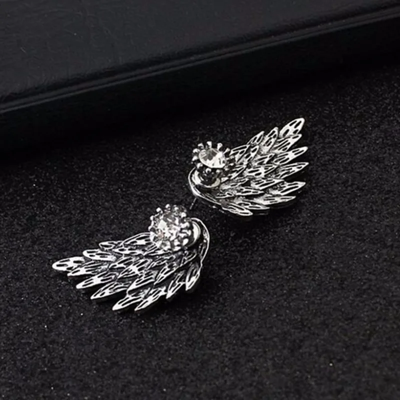 Женские серьги гвоздики с кристаллами в готическом стиле|ear jewelry|crystal stud earringsfashion
