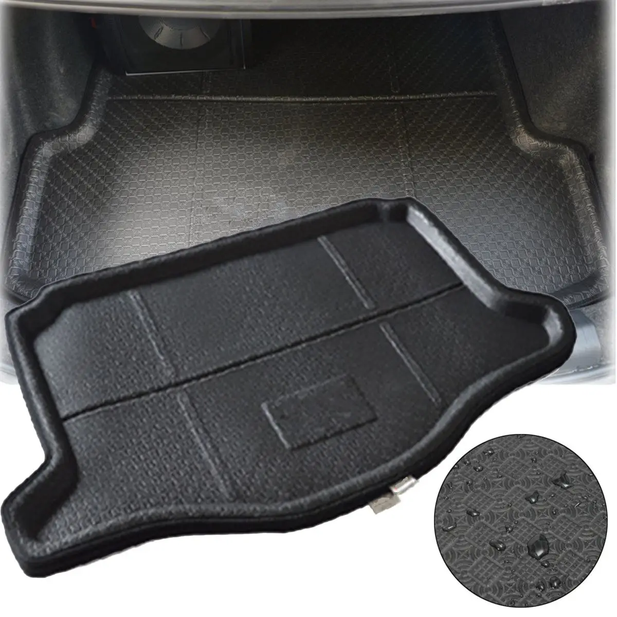 Trunk Boot Cargo Car Rear Mat Waterproof Liner Tray For Honda Jazz Fit 2014 2015 2016-in Floor Mats from Automobiles & Motorcycles on Aliexpress.com ...