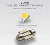 31MM 12 SMD 3528 LED Light Dome Map Door Festoon 3022 Bulb DC 12V White Warm Green Blue Pink Red Iceblue Lamp ► Photo 2/5