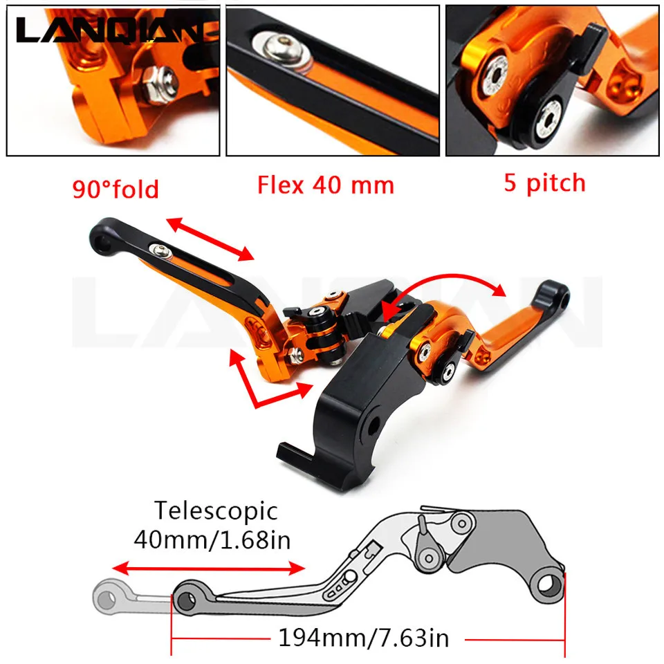 Folding CNC Brake Clutch Levers Motorcycle For SUZUKI GSXS750 GSX-S 750 2018 Folding CNC Brake Clutch Levers Motorcycle For SUZUKI GSXS750 GSX-S 750 2018