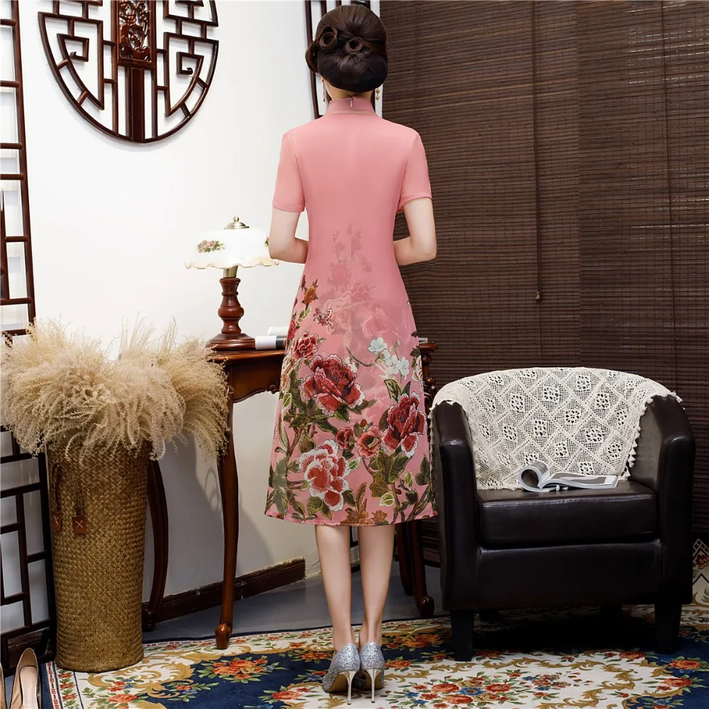 Шанхай история Новое поступление Китайская традиционная одежда женское платье без рукавов китайский Чонсам с платьем пальто комплект из 2 предметов