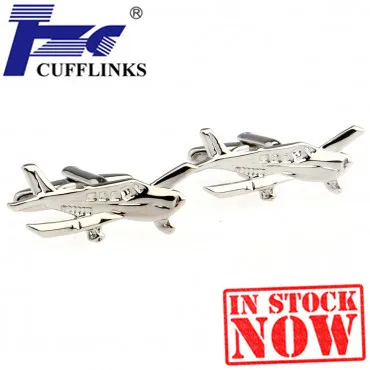 

TZG05180 Plane Cufflink Cuff Link 2 Pairs Free Shipping Promotion
