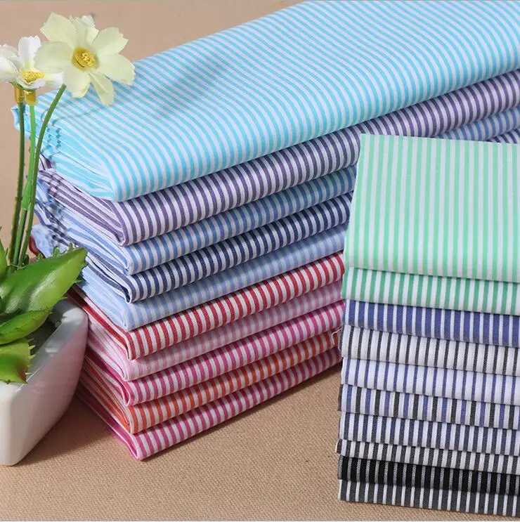 Manufacturers selling cotton silk elastic yarn dyed stripe shirt
