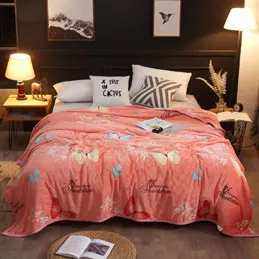 

Brand 200x230cm flamingos fleece throw bed cover blanket warm blanket for sofa big size bedspread blanket home textile LREA