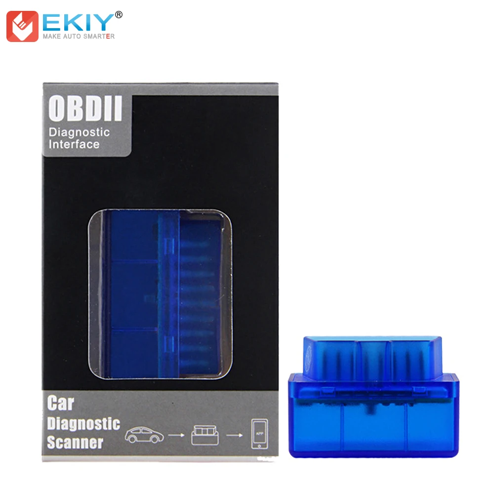 EKIY OBDII ELM327 Bluetooth V2.1 Android автомобильный DVD сканер диагностический инструмент