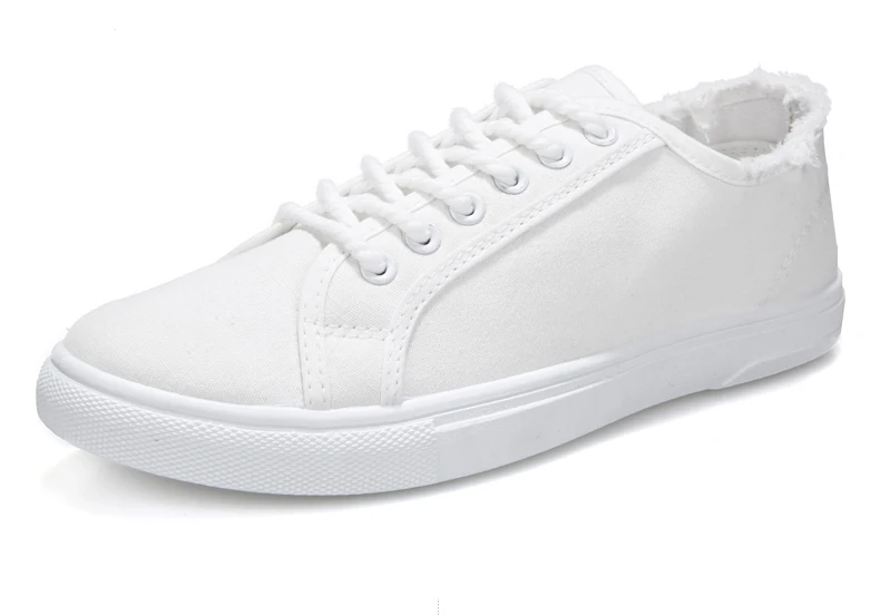 Мужская Вулканизированная обувь простая ткань дезодорант плоские белые кроссовки мужские для отдыха универсальные корейский стиль обуви открытый Новинка