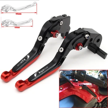 

Motorcycle CNC Adjustable Foldable brake Clutch Levers for BMW F650CS 2003 2004 2005 with Logo (F650CS)