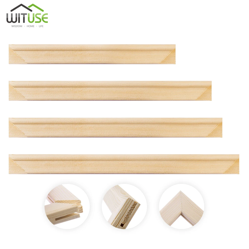 2Pcs Wood Stretcher Strip Bar Frame For Canvas Painting Art Gallery Painting Frame for canvas oil painting nature wood DIY frame