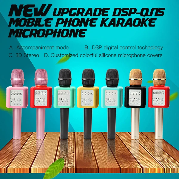 Original Brand Q9s Magic Bluetooth Karaoke Microphone Wireless Professional Player speaker With Carring Case For Iphone Android12_01 (1)