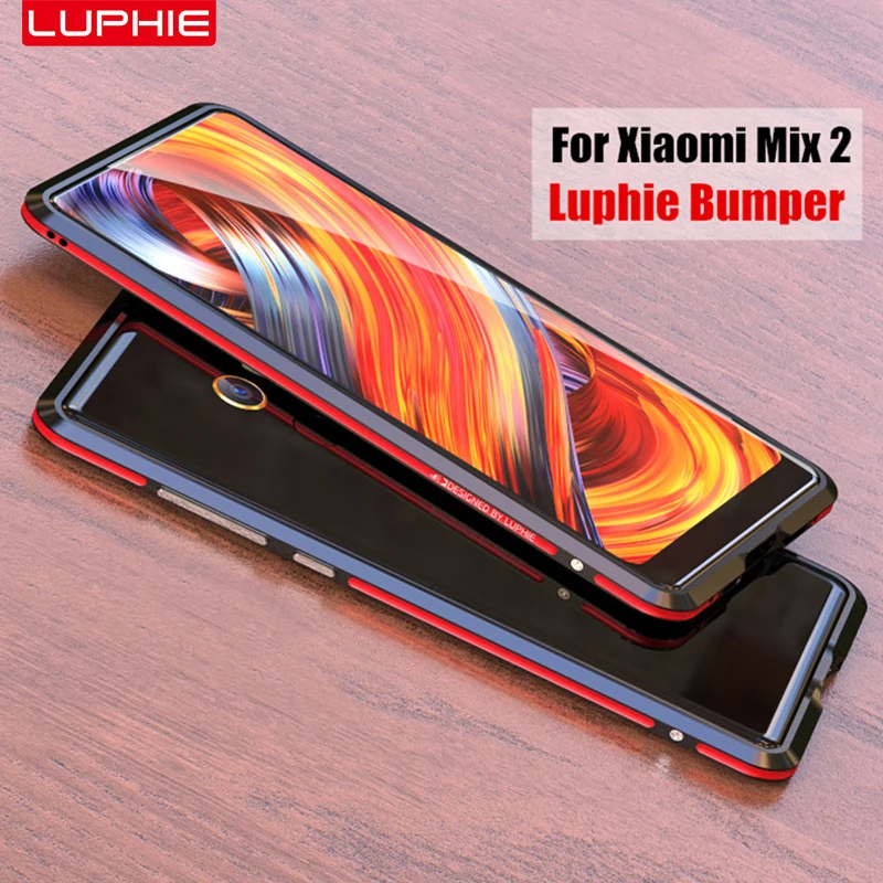 

xiaomi mi mix 2 bumper original luphie highly oxidized aviation aluminum frame metal bumper for xiaomi mi mix 2 cover case