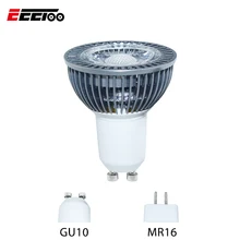 GU10 MR16 светодиодные лампы 7 Вт AC220V 110 В, 12 В, 24 В постоянного тока, Bombillas Светодиодный прожектор COB светодиодные лампы ампулы Lampara для Домашние Гостиная прожектор
