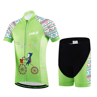 Детская одежда для велоспорта с героями мультфильмов для мальчиков и девочек, детские майки, комплект дышащей велосипедной одежды Pro MTB, Ropa Ciclismo Maillot - Цвет: 1