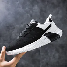 

Autumn Men Sneakers Light Running Shoes Male Sports Shoes Leather Breathable Masculino Jogging Shoes Zapatillas Hombre Deportiva