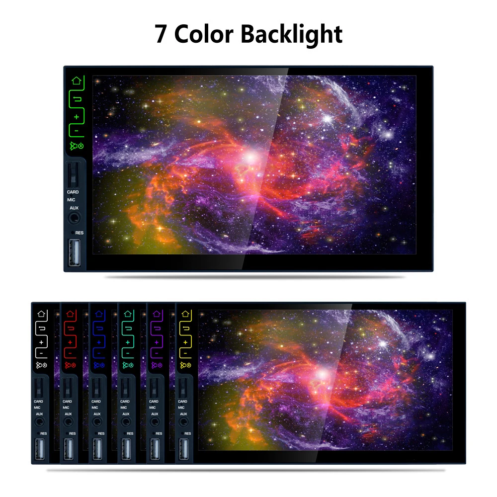 Perfect APRICOTCAR 7 "2 Din Touch Screen Car HD MP5 Automatic Audio Stereo Bluetooth FM AUX Player Android5.1 Support GPS 3G Internet 11