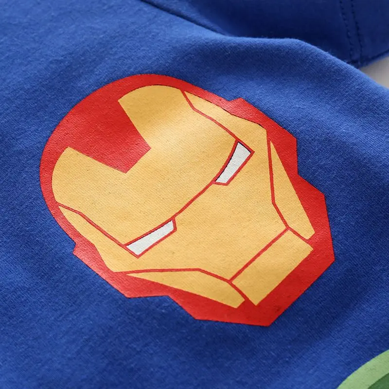 Summer Boys T-Shirts Cotton Kids Top Iron Man Short Sleeve Children Clothes O Neck Captain America Boy T-Shirt 2017 Boy Clothing (8)