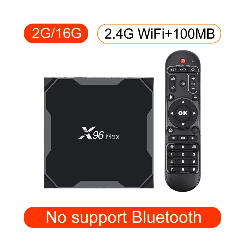 X96 MAX Android 9,0 tv box 4 Гб ram 64 Гб rom потоковый медиаплеер голосовой пульт дистанционного управления S905X2 2,4G 5,8G двойной WiFi 4K tv box - Цвет: 2G16G