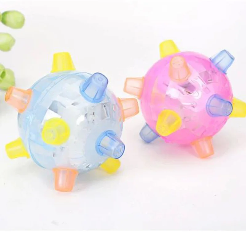 1 шт. СВЕТОДИОДНЫЙ Мигающий прыгающий мяч детские игрушки Joggle звук чувствительный вибрирующий питательный мяч игра дети мигающий шар игрушка для детей