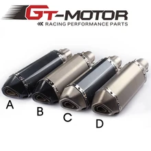 Universal 35 51mm Motorcycle exhaust Modified Scooter Exhaust Muffle GY6 Dirt bike exhaust for HONDA R1