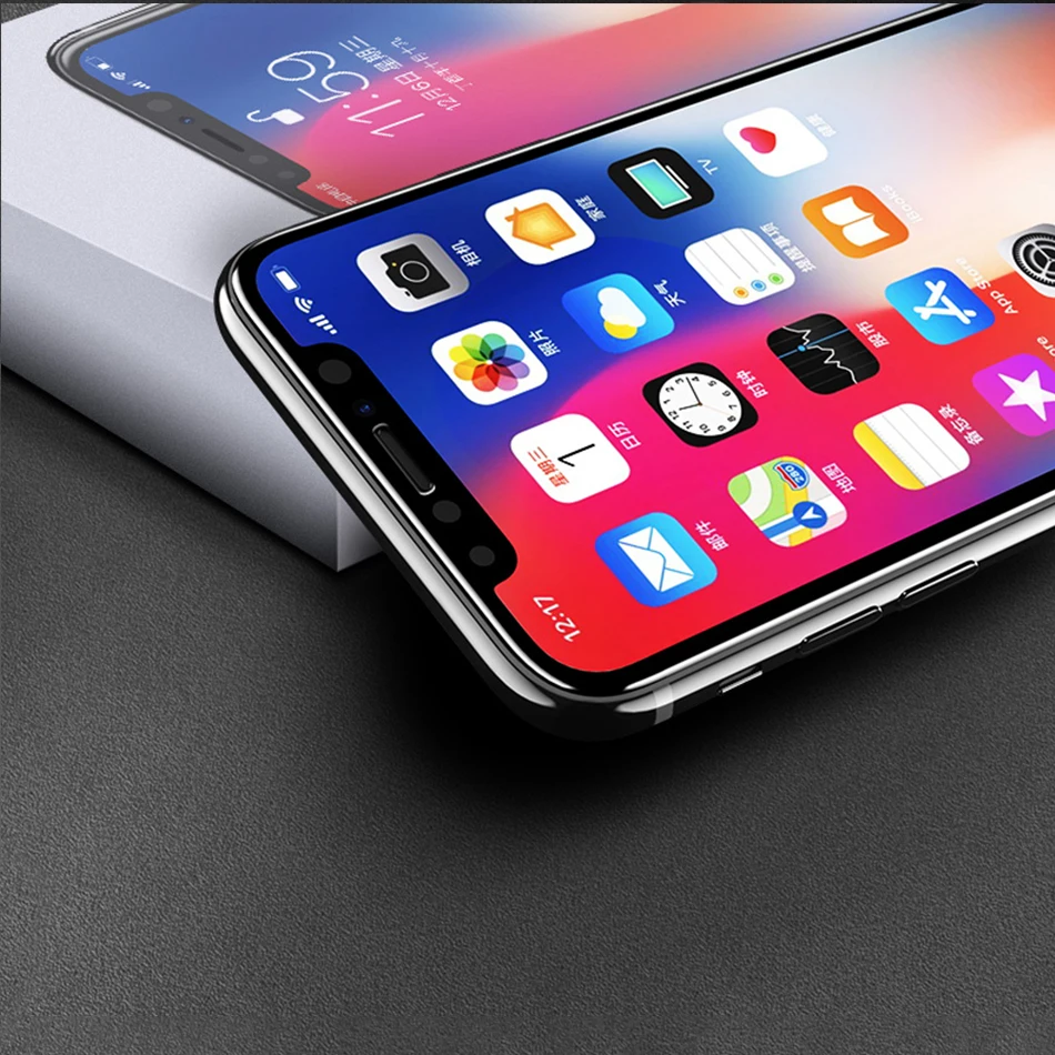 5D закаленное стекло для iPhone XS Max с полным покрытием 11 Pro Защита экрана 7 8 6 Plus XR