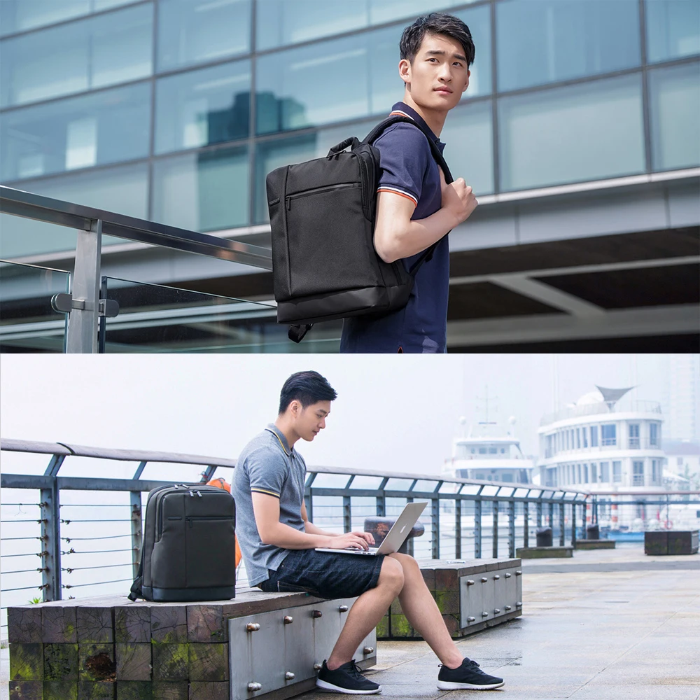 Original Xiaomi Mochila De Negocios clásica bolsa para adolescentes mochila escolar de gran capacidad bolsas para estudiantes aptas para ordenador portátil de 15 pulgadas