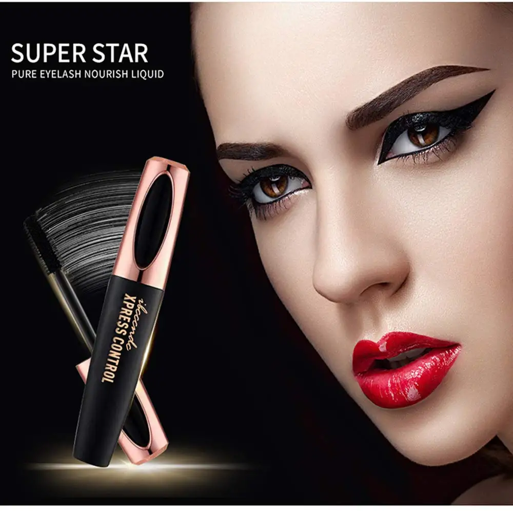 

Fashion Black Curling Extension Eyelashes Mascara Long Lasting Waterproof Eyelash Fiber Mascara New Hot Sales Makeup Mascara