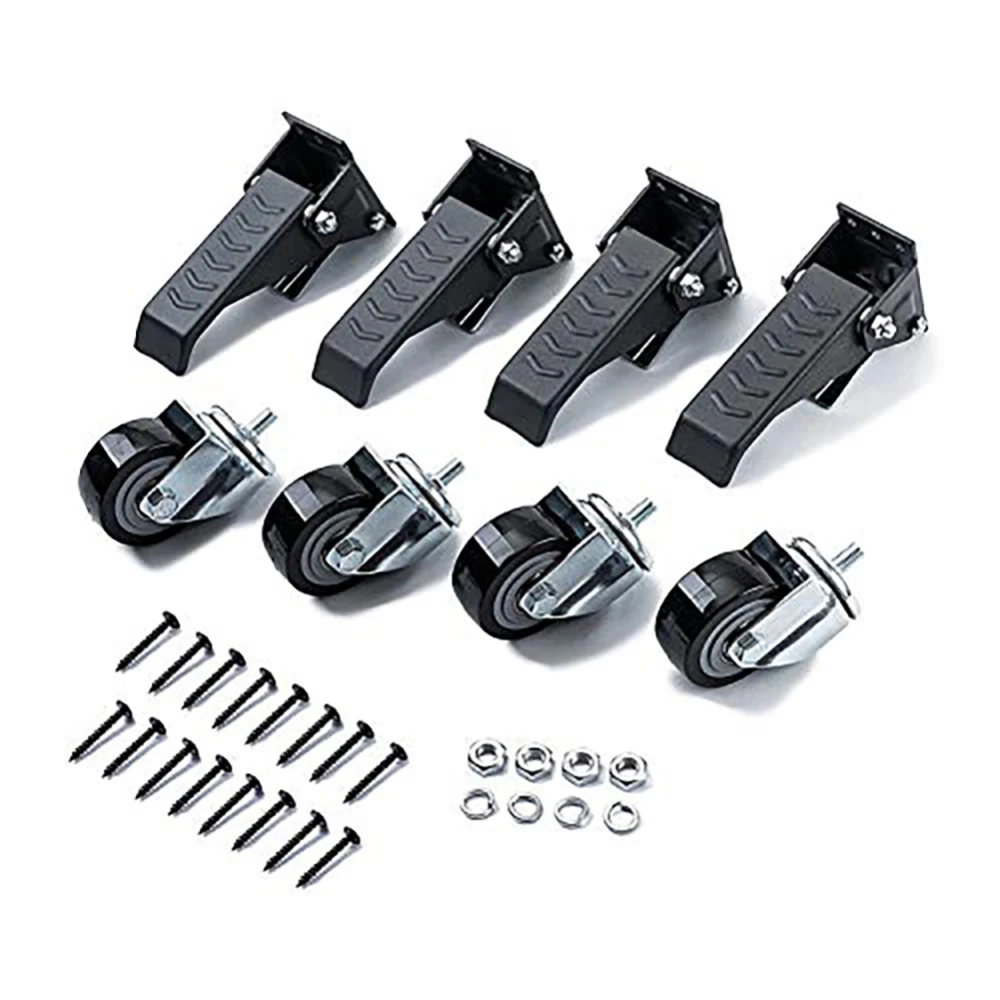 

4 Sets Work Bench Mobile Caster Work Bench Caster Locking Casters Table Vise Castors Mobile Base Accessories Kit Tools