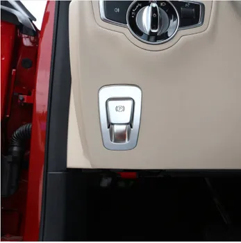 

For Mercedes Benz W213 E GLC Class C-Class W205 2015-2017 ABS Matte Chrome Electronic Handbrake Cover Trim Car Accessories