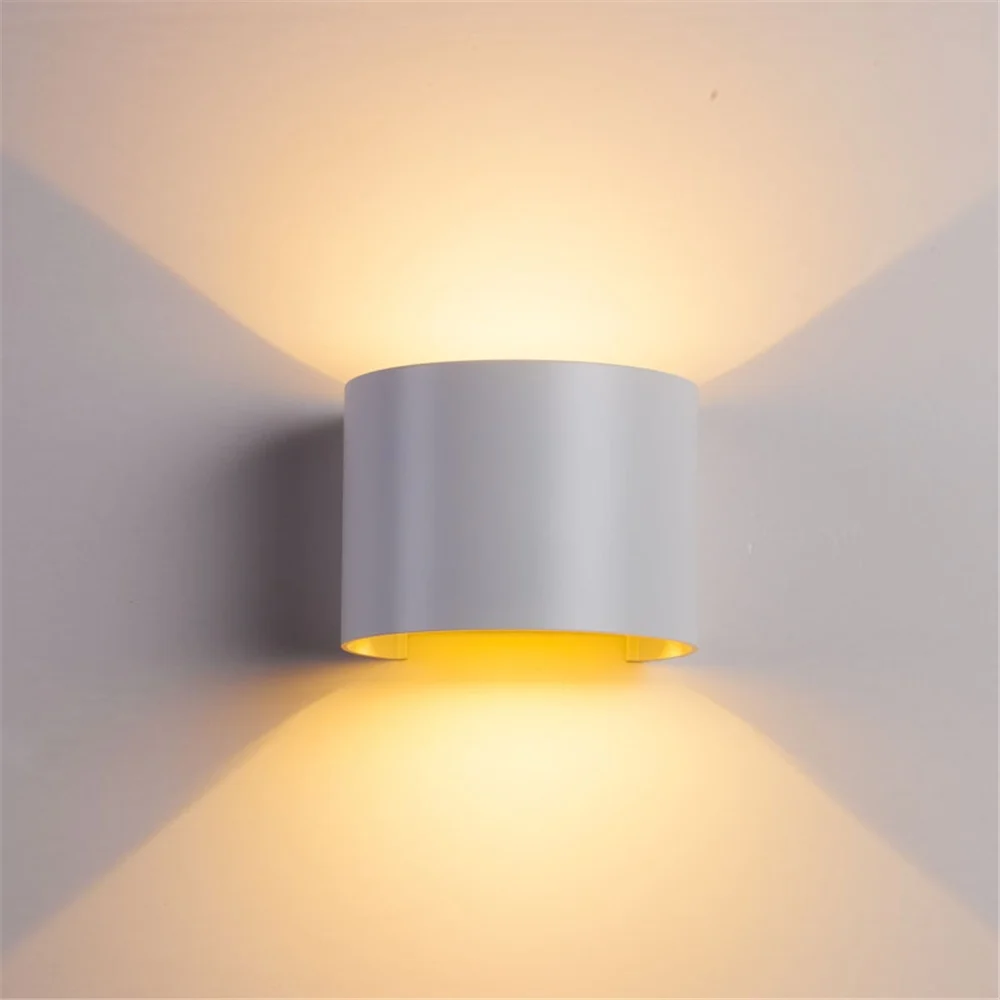 

Kinkiet LED Wall Light Outdoor Waterproof IP65 Porch Garden Wall Lamp Home Sconce Indoor Decoration Lighting Lamp White Aluminum