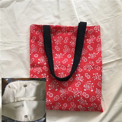 YILE-Cotton-Linen-Eco-Shopping-Market-Tote-Shoulder-Bag-Book-Bag-Print-Sunflower-Red-Base-8414d (5)