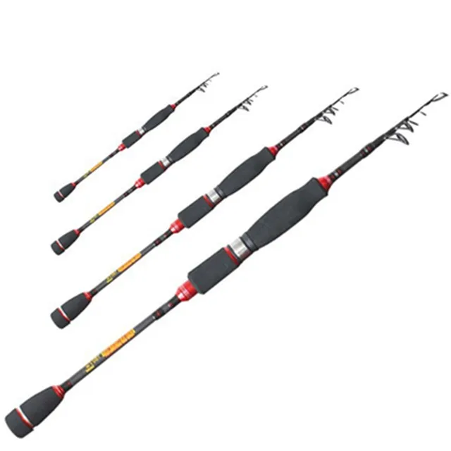 Cheap Telescopic Fishing Rod Spinning 1.8 2.1 2.4 2.7m Carbon Lure Fishing Fiber Vava De Pesca Peche Cheap Telescopic Fishing Rod Spinning 1.8 2.1 2.4 2.7m Carbon Lure Fishing Fiber Vava De Pesca Peche
