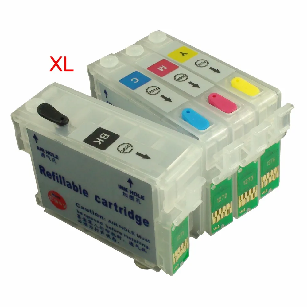

CEYE Refillable Ink Cartridges Kit For EPSON TX620FWD TX560WD Workforce T42WD T1401-T1404