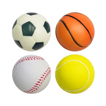 

6.3CM Cute Football/Basketball/Tennis/Baseball Squishy Relieves Stress Slow Rising Phone Straps Sweet Scented Bread Cake Kid Toy
